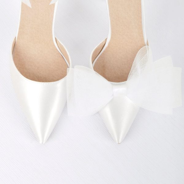 Pointed Toe High Heel Bow Stilettos - Image 9