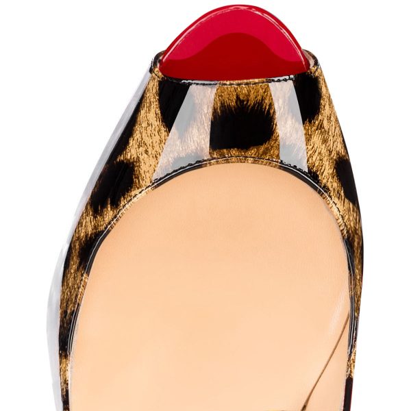Platform High Heel Peep Toe Slingback Sandals - Image 4