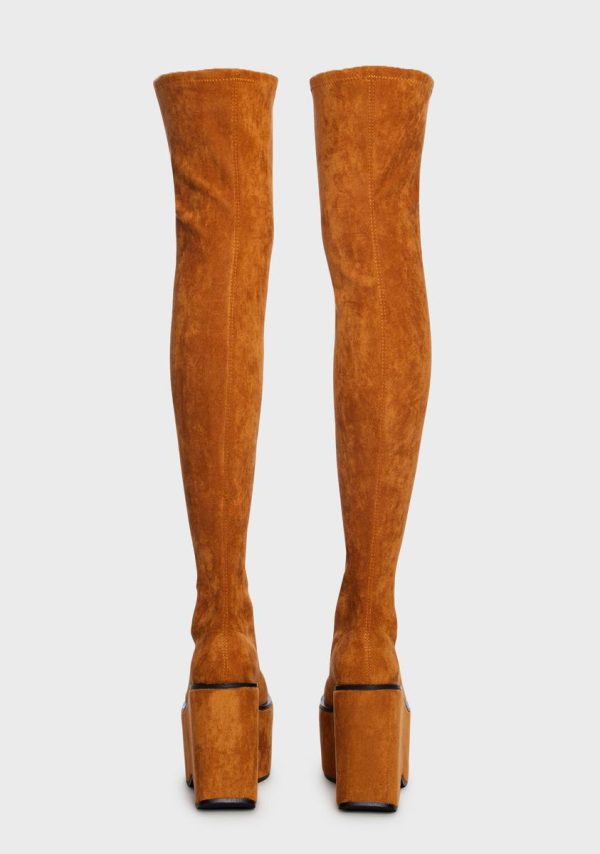 Felix Platform Thigh High Boots - Image 4