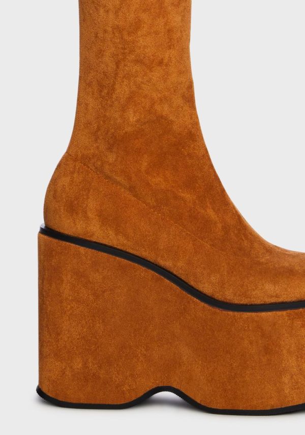 Felix Platform Thigh High Boots - Image 2