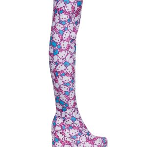 X Sanrio Labyrinth Hello Kitty Thigh High Boots