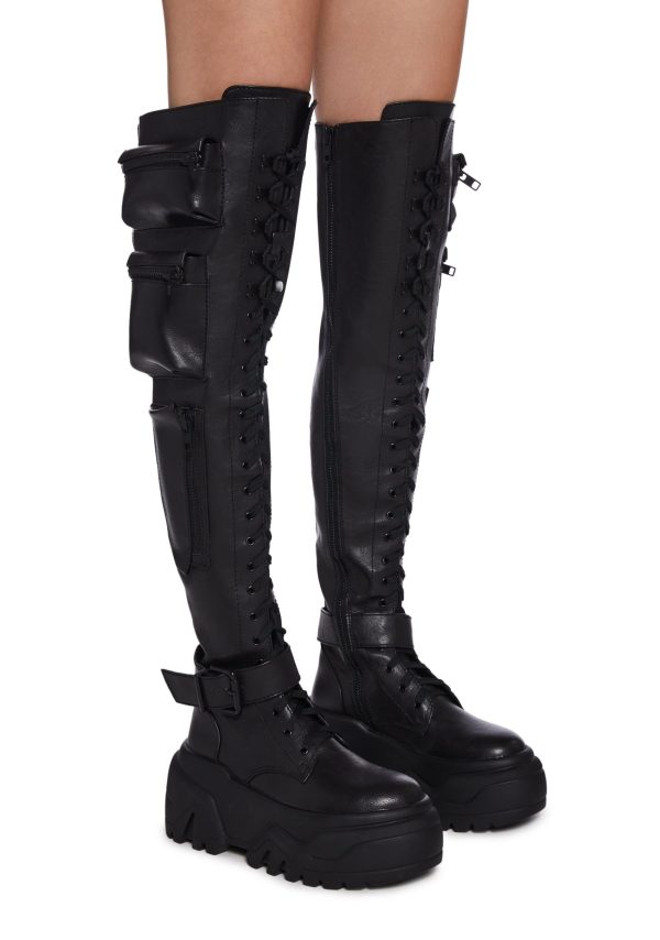 Obsidian Thigh High Boots - Image 3