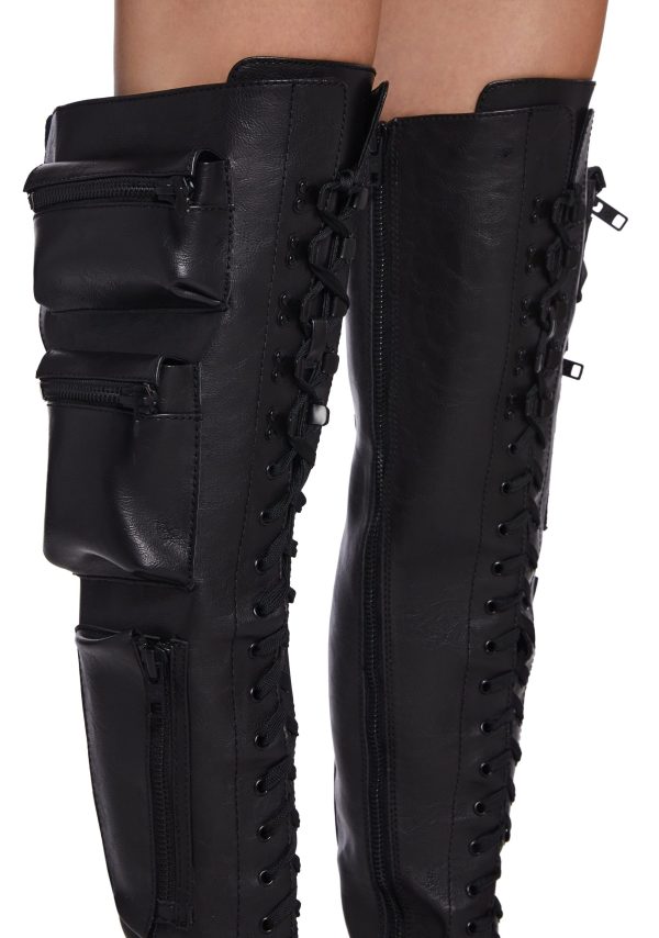 Obsidian Thigh High Boots - Image 2