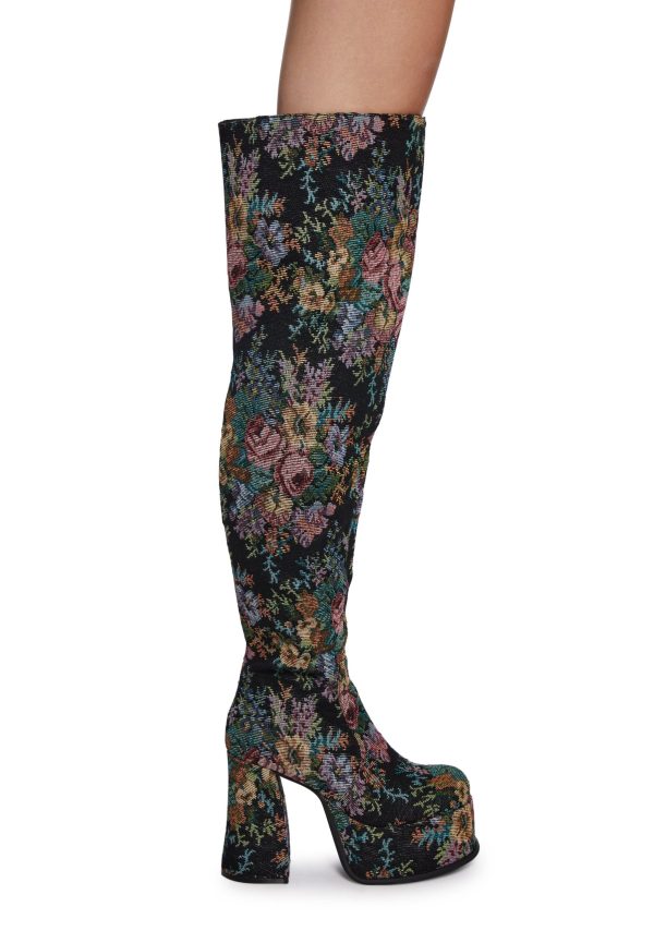 Boheme Garden Thigh High Boots