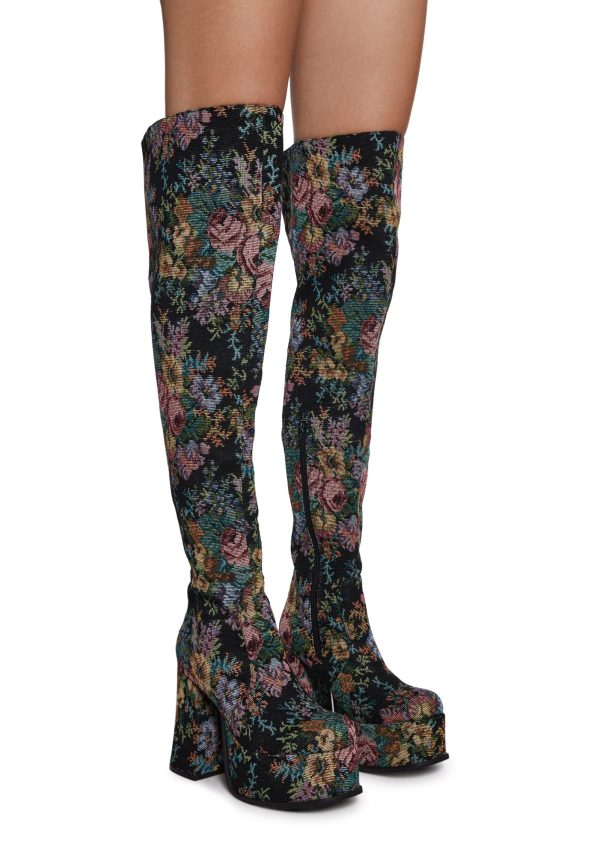 Boheme Garden Thigh High Boots - Image 3