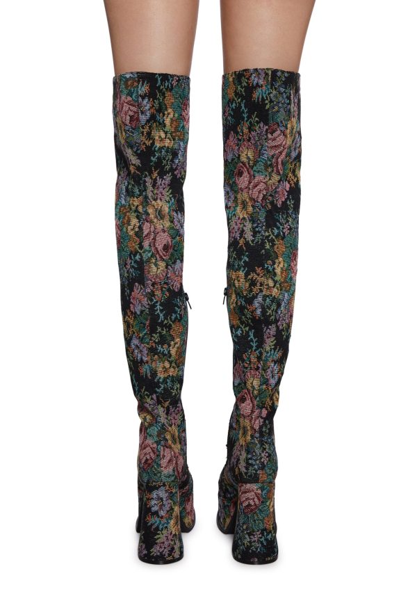Boheme Garden Thigh High Boots - Image 4