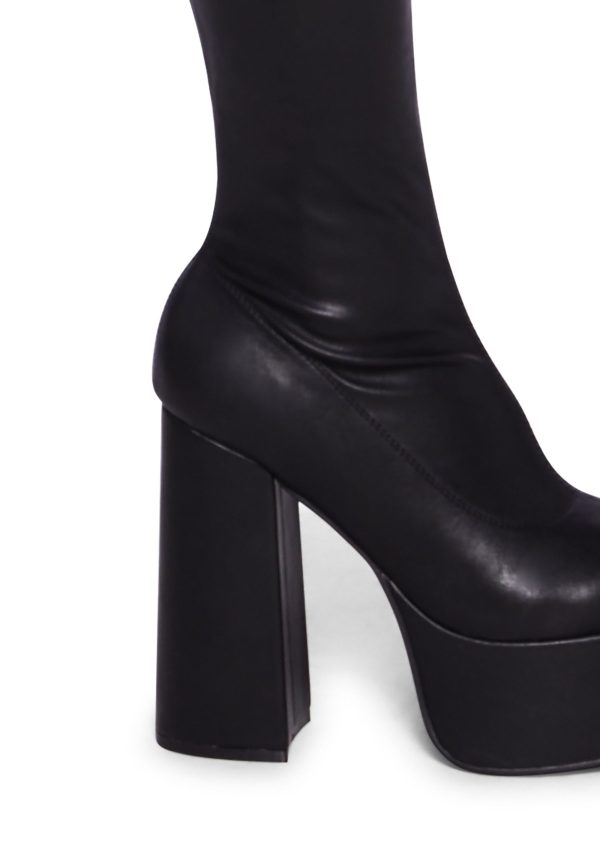 The Redemption Stretch Thigh High Boots - Image 2