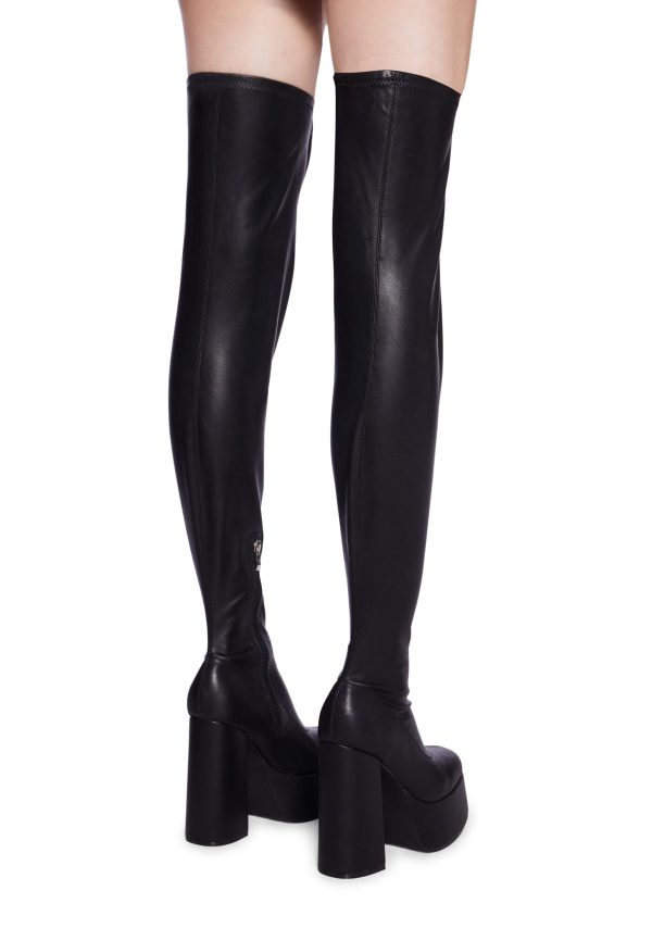 The Redemption Stretch Thigh High Boots - Image 5