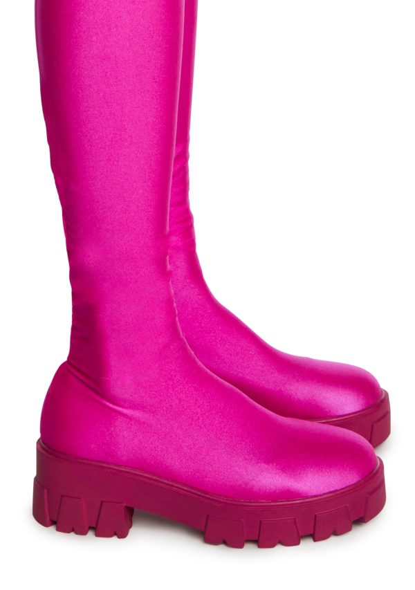Tito Flatform Pant Boots -  Pink - Image 2